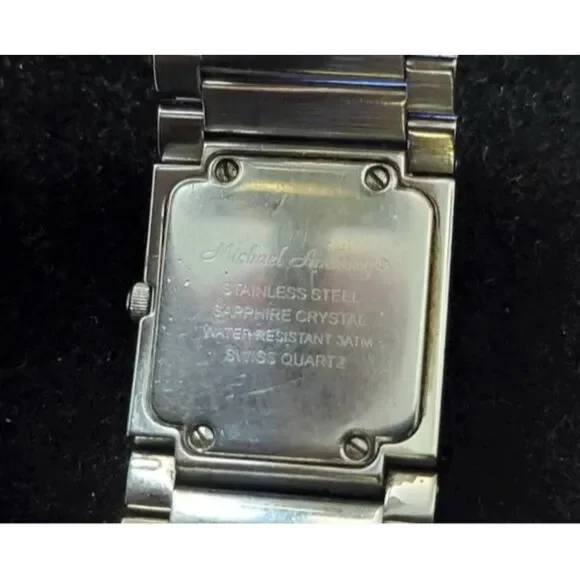 Vintage 1990s Michael Anthony Watch w Diamonds Sapphire  display picture 3